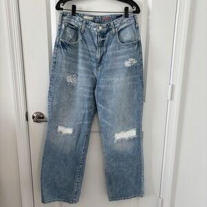 Anthropologie Pilcro Womens Sz 30 High Rise Trouser Bootcut Button Fly Jeans